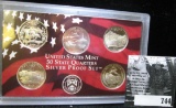 2006 S U.S. Silver Quarters Proof Set in plastic case, no box.