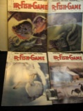 1984 FUR-FISH-GAME Magazines with very colorful covers. (4 different isues).