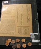 Unused CERTIFICATE OF DEPOSIT OF SURPLUS FUNDS United States Post Office; & (10) Old Indian Head Cen