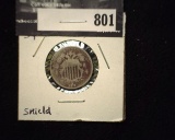 1868 U.S. Shield Nickel. Good.