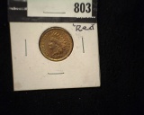 1901 Indian Head Cent. Red BU. Carded.