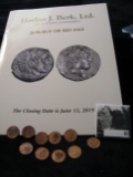 2019 Harlan J. Berk, Ltd. June 13th Buy or Bid Sale catalog; & (10) Old Indian Head Cents dating bac