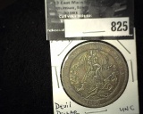 1899 Fantasy Morgan Dollar with Devil surrounded by Witches.