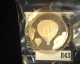One Ounce .999 Fine Silver depicting Hot Air Balloons.