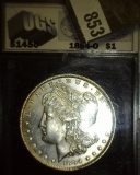 1884 O Morgan Silver Dollar slabbed MS 62.