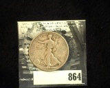 1933 S Walking Liberty Half Dollar. Tough key date.