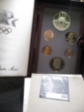 1984 S U.S. Silver Olympic Commemorative Premier Proof Set in original box of issue.