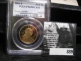 2001 S Sacagawea Dollar, PCGS slabbed PR69DCAM.