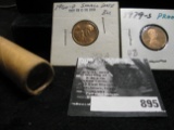 1960 D Small Date BU & 1979 S Proof & a Roll of 1955 D Gem BU Lincoln Cents.