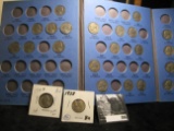 Partial Set of Jefferson Nickels in a blue Whitman folder and a BU 1938 P & AU 1938 D Nickel, both c