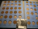 1941-1977 Partial Set of Lincoln Cents in a blue Whitman folder.