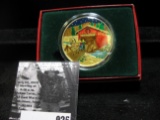 2006 Colorized BEST WISHES FOR PEACE AND JOY THIS HOLIDAY SEASON. One Ounce .999 Fine Silver.