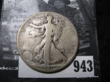 1921S Walking Liberty Half Dollar VG.