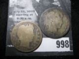 1894P & 1895O Barber Quarters AG.