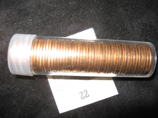 1958D Lincoln Cent Roll BU.