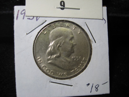 1951P Franklin Half Dollar BU.