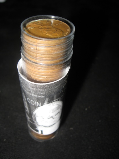 1944 D Shell Case Copper Solid date Roll of Wheat Back Cents.