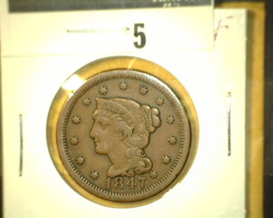 1847 U.S. Large Cent. Fine.
