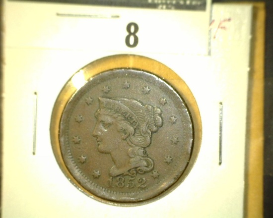 1852 U.S. Large Cent, VF.