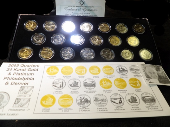 2005 Precious Metal Quarters Collection (Gold/Platinum) as issued by the Collectors Alliance, Inc. l
