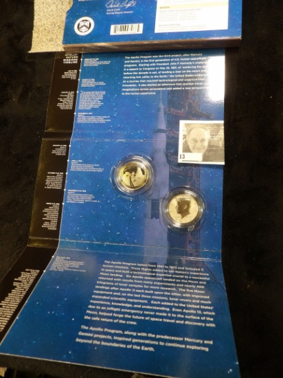 2019 Apollo 11 U.S. Mint 50th Anniversary Half Dollar Set in original box as issued by the U.S. Mint