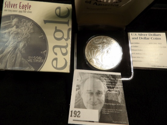 2003 American Eagle .999 fine Silver One Ounce Dollar Coin, BU.