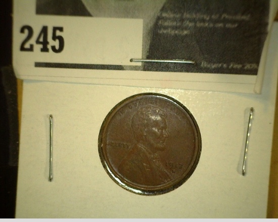 1917 S Lincoln Cent, EF.