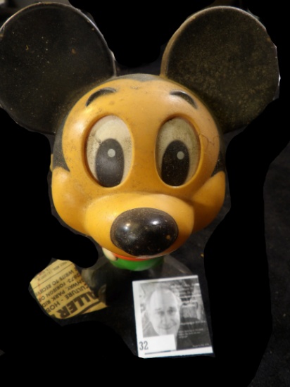 1976 Mattel  Hong Kong manufactured Talking Mickey Mouse. Works, operated by a string on the back si