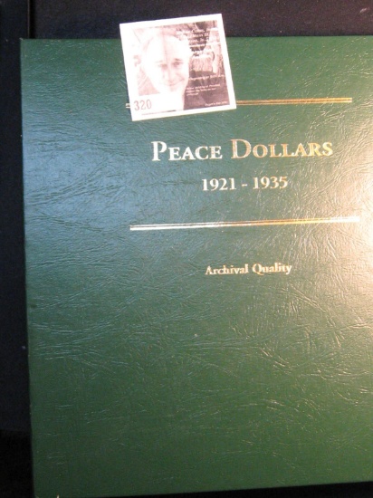 Littleton 1921-1935 Peace Dollar Album Slightly Used.