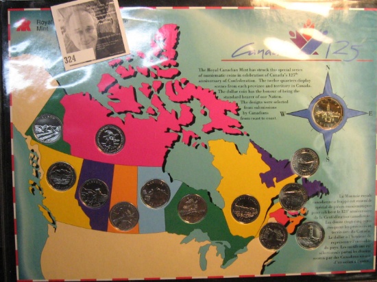 Canada 1992 (13) Coin Pravential Coin Set By the Royal Canadian Mint.