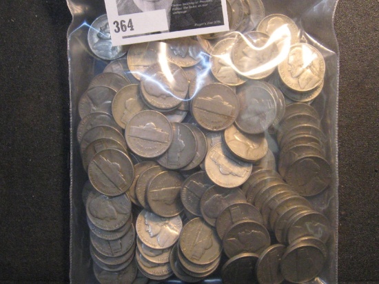 (124) Early Jefferson Nickels. Circulated.