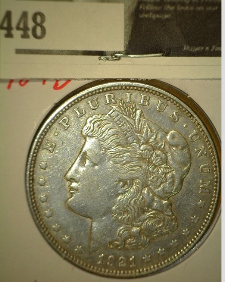 1921 D Morgan Silver Dollar.