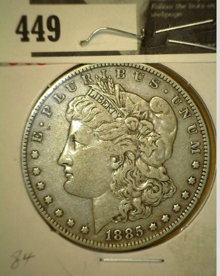 1885 P Morgan Silver Dollar.
