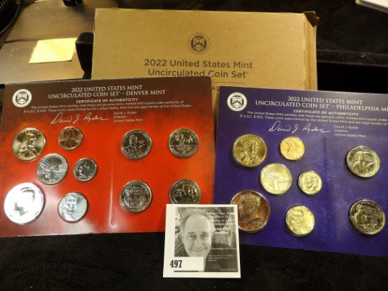 2022 P & D U.S. Mint Set in original unopened box of issue.