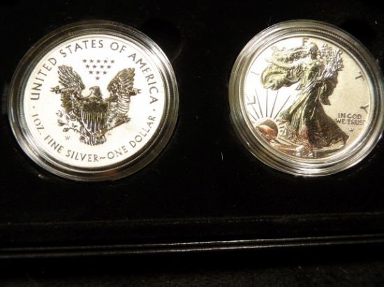 2021 West Point & San Francisco Mint Reverse Proof One Ounce Silver Reverse Proof Two-Coin Set Desig