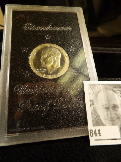 1974 S U.S. Silver Proof Eisenhower Dollar in original hard plastic case.