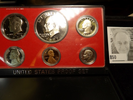 1977 S U.S. Six-piece Proof Set with Eisenhower Dollar.