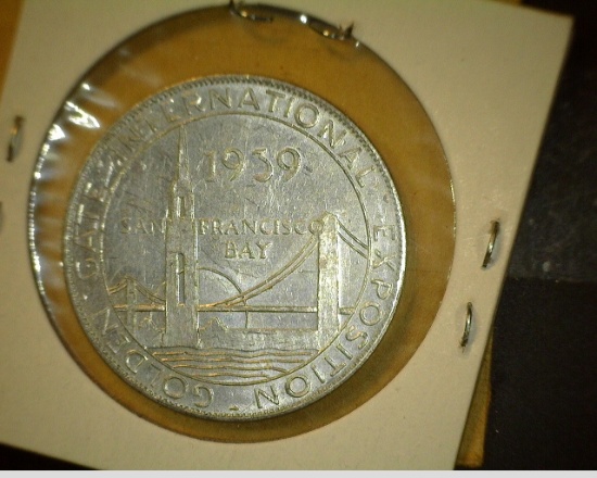 Union Pacific Overland Rail Road Medal issued during the 1939 Golden Gate International Exposition,