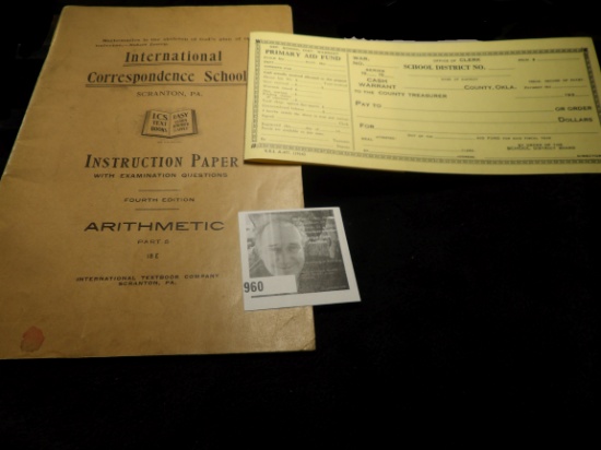 1905 International Correspondence Schools Scranton, Pa. Instruction Paper with Examination Questions