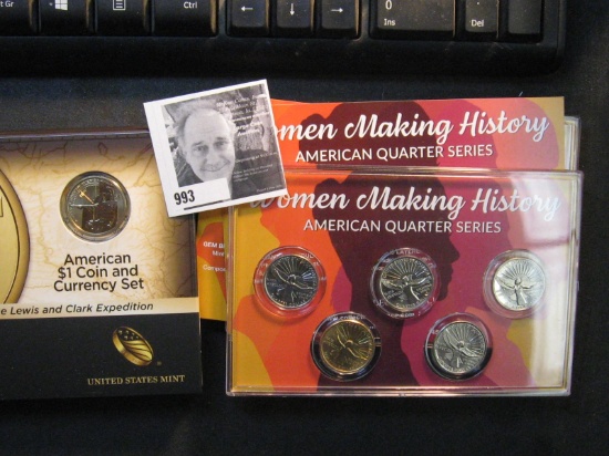 2014 American $1 Coin and Currency Set & (3) Sets Women Making History American Quarter Series Clad,