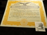 ALLEN SUPPLY COMPANY, INCORPORATED, Cedar Rapids, Iowa, Unissued Stock Certificate, Bald Eagle with