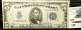 Series 1934A $5 Federal Reserve Note. High grade.
