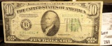 Series 1934C $10 Federal Reserve Note. Star Replacement. 