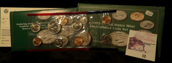 1993 P & D U.S. Mint Sets, original as issued.