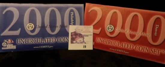 2000 P & D U.S. Mint Sets, original as issued.