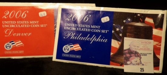 2006 P & D U.S. Mint Sets, original as issued.