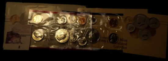 1988 P & D U.S. Mint Sets, original as issued.