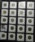 19-piece Set of all different 1965-1985 date or Mint mark Washington Quarters. All carded.