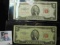 (2) Series 1953 $2 US notes - one rough condition & one very nice VF