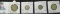 Group of 4 silver foreign coins - .4648 oz silver in this group - German,Canada, G.B. & Swiss